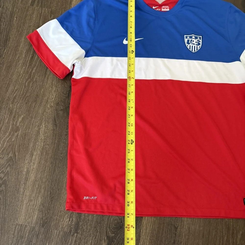 NIKE DRI FIT USA NATIONAL TEAM AUTHENTIC Soccer Futbol Jersey XXL 2014 MINT
